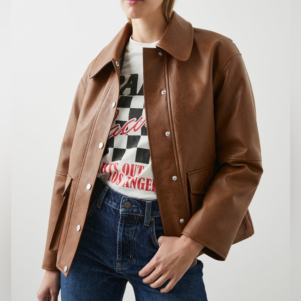 Rails Brown Leather Jacket